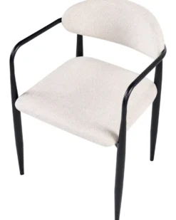 Sæt med 2 spisebordsstole TANEVIK Lys Beige