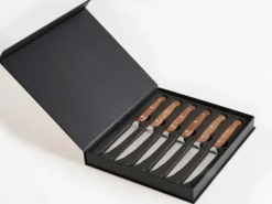 Sæt med 6 steakknive NAGANO Brun