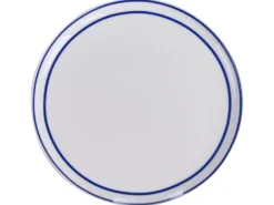 Sæt med 12 stykker service AMCHUR Porcelæn Hvid/blå