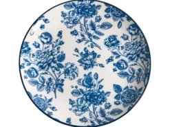 Sæt med 12 stykker service BASIL Porcelæn Blå