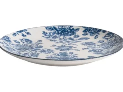 Sæt med 12 stykker service BASIL Porcelæn Blå
