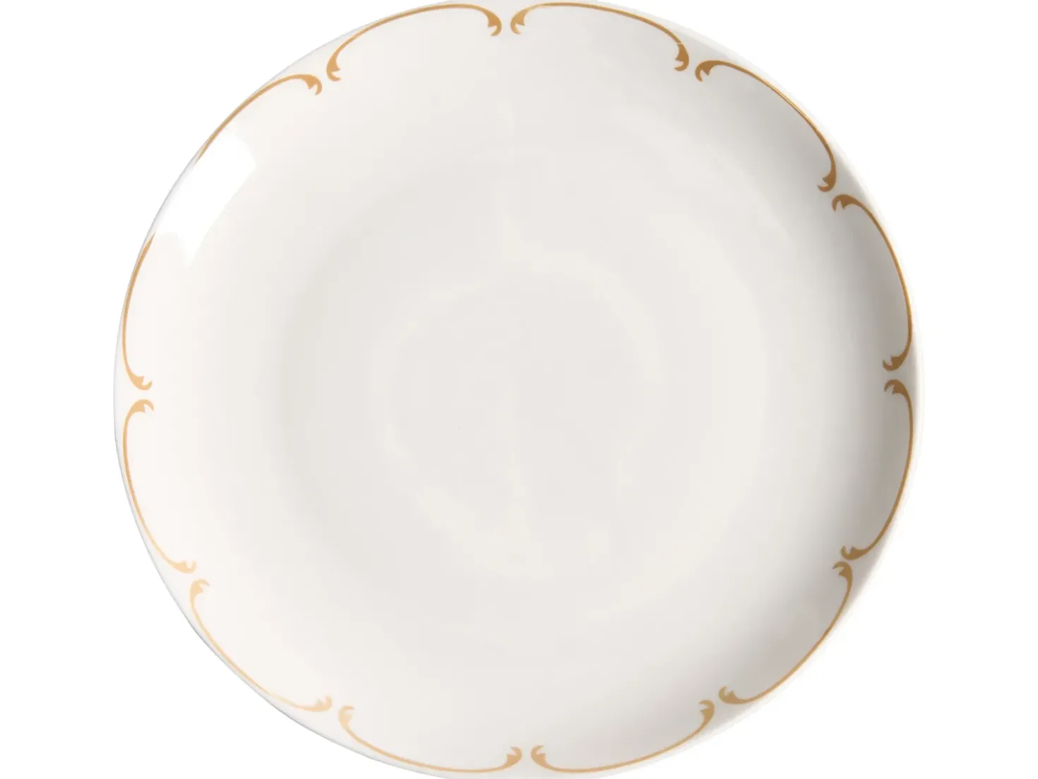 Sæt med 12 stykker service CHAROLI Porcelæn Hvid/guld
