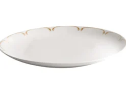 Sæt med 12 stykker service CHAROLI Porcelæn Hvid/guld