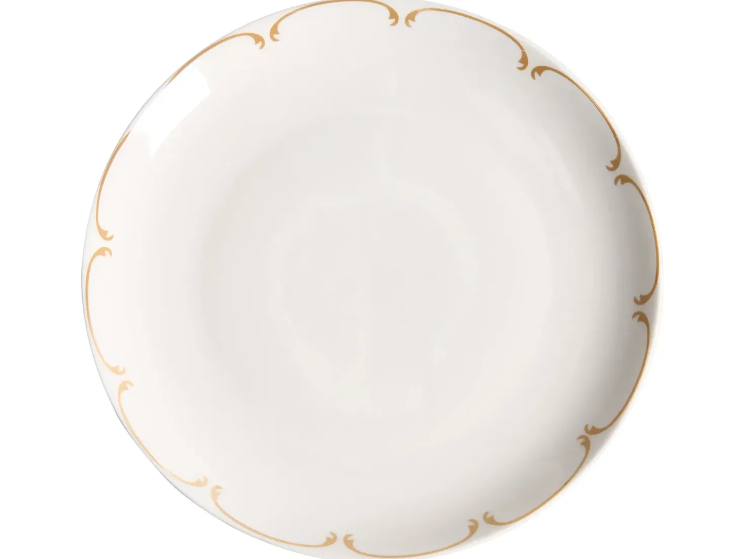 Sæt med 12 stykker service CHAROLI Porcelæn Hvid/guld