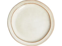 Sæt med 12 stykker service CHIVES Stentøj Lys Beige
