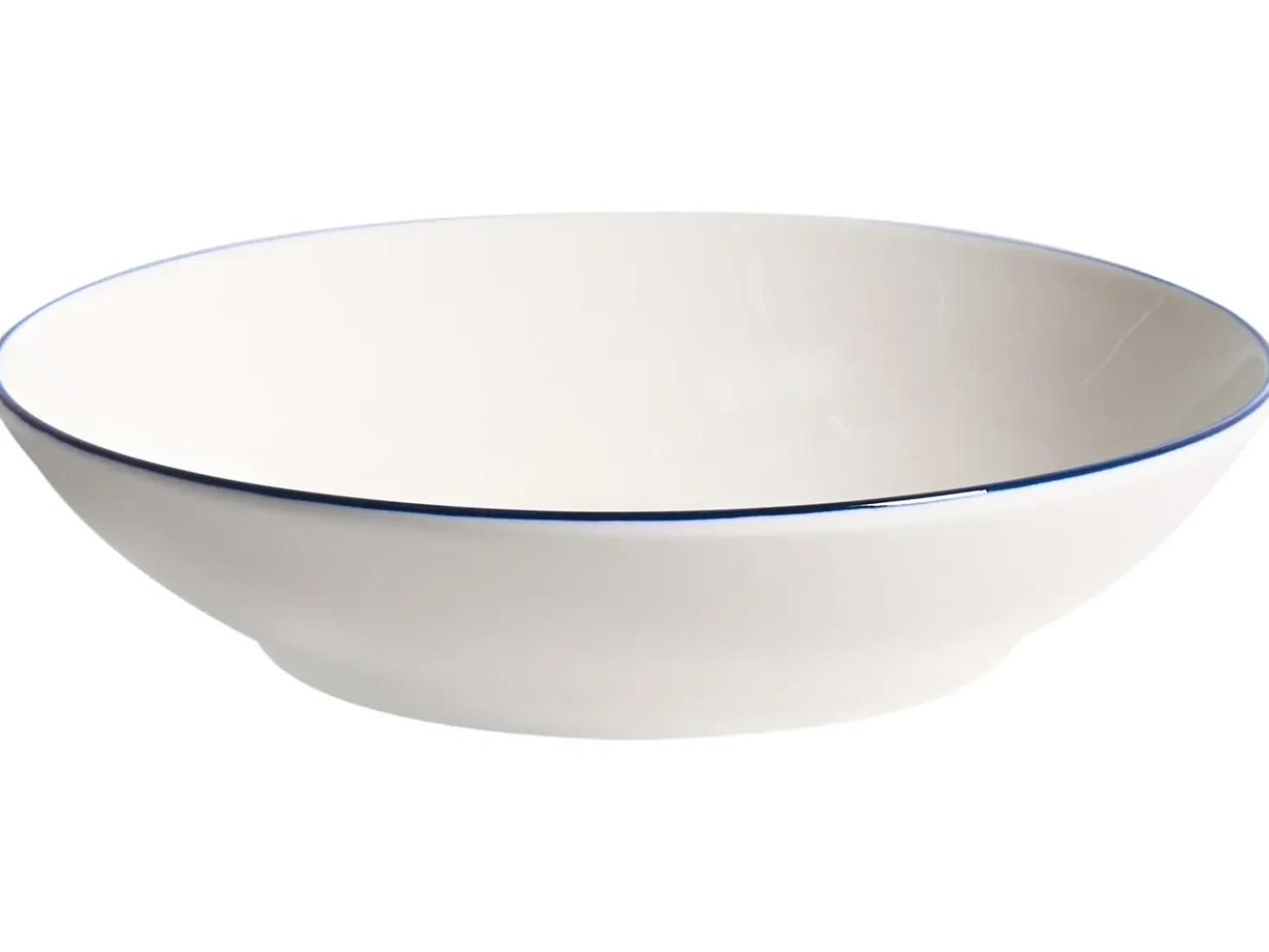 Sæt med 12 stykker service CUMIN Porcelæn Off-White/ Blå