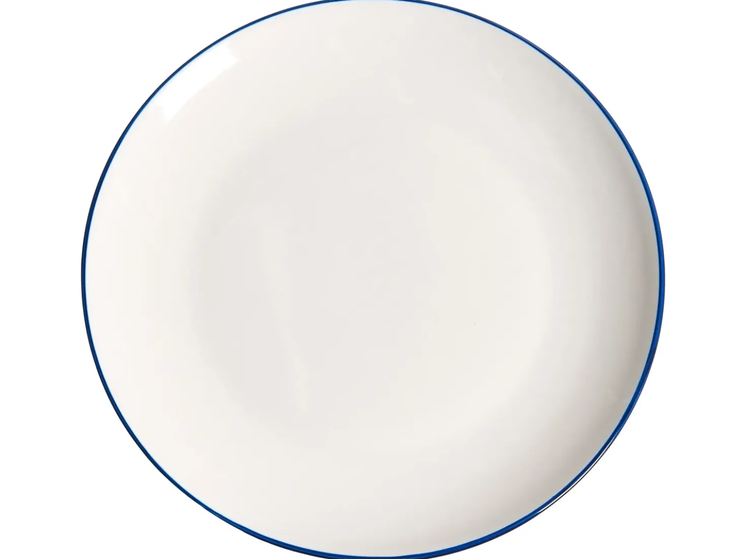 Sæt med 12 stykker service CUMIN Porcelæn Off-White/ Blå