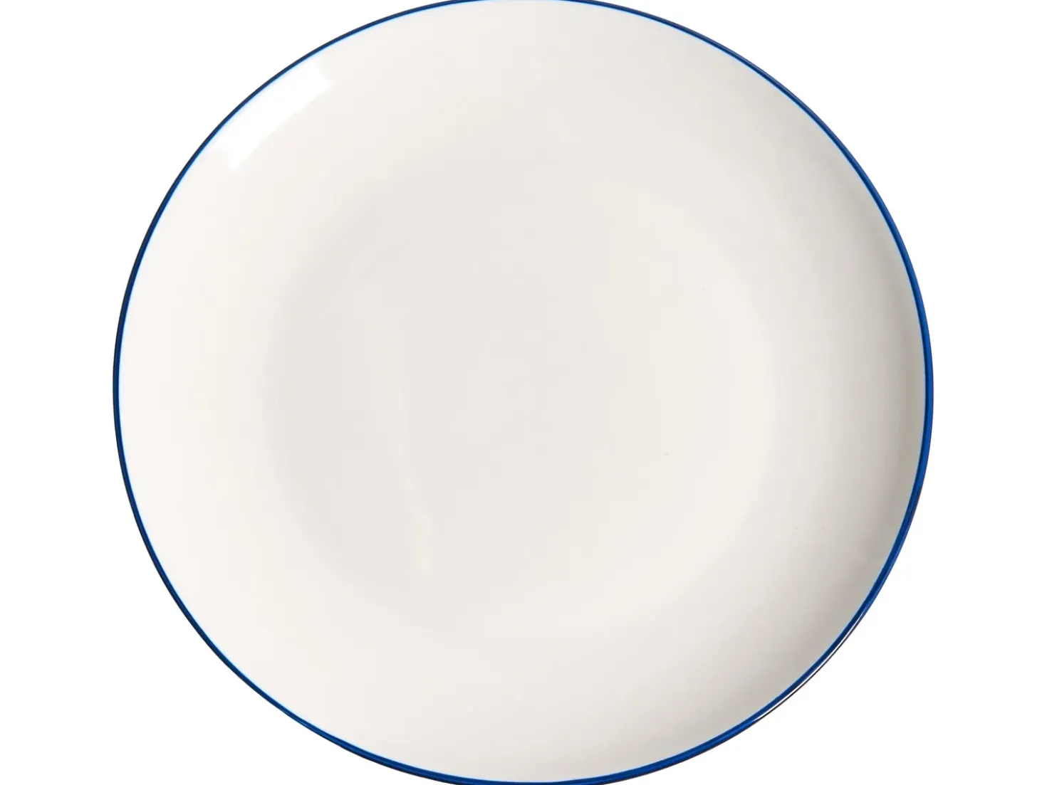 Sæt med 12 stykker service CUMIN Porcelæn Off-White/ Blå