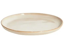 Sæt med 24 stykker service HOPS Stentøj Lys Beige