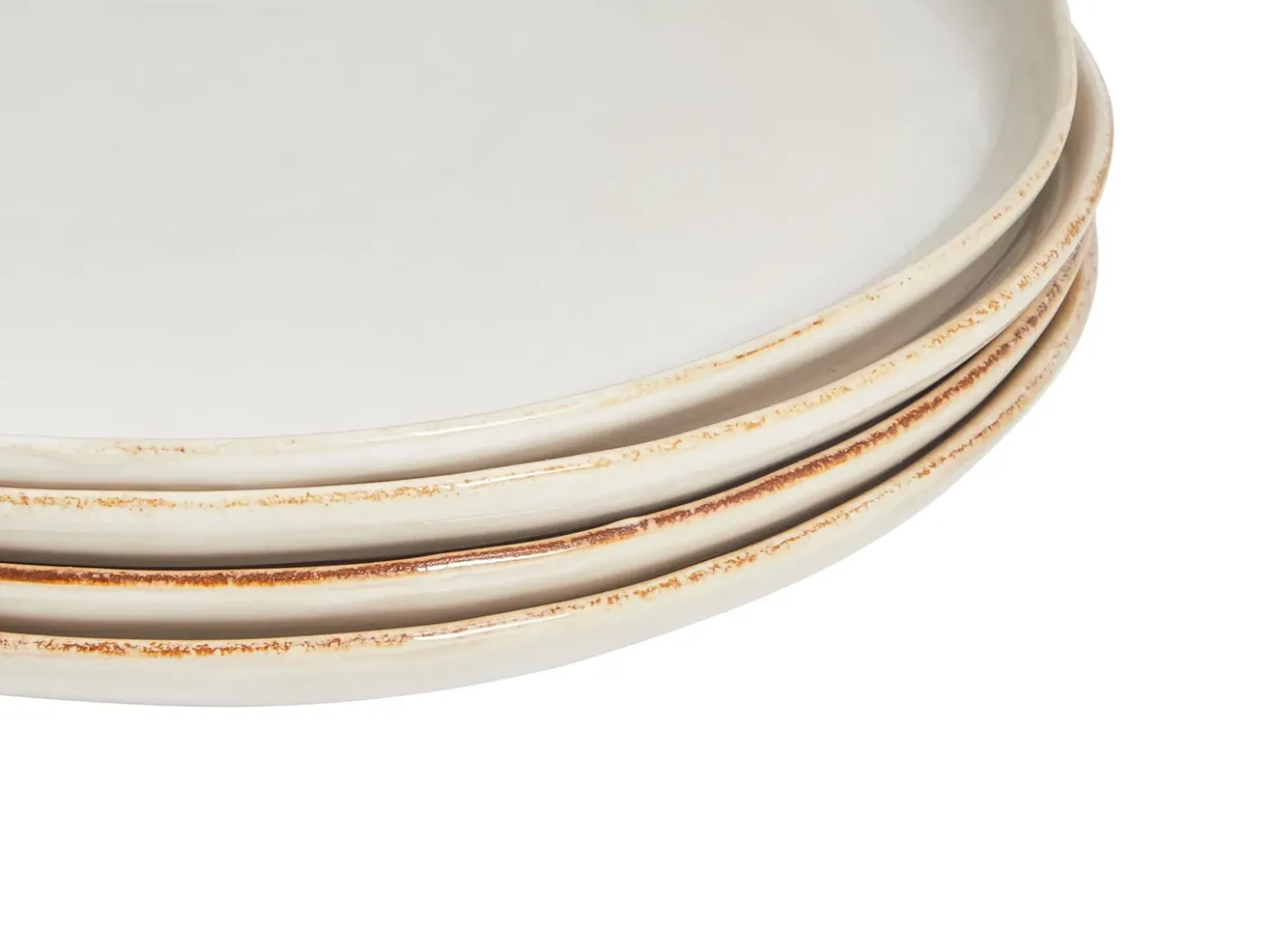 Sæt med 12 stykker service HOPS Stentøj Lys Beige