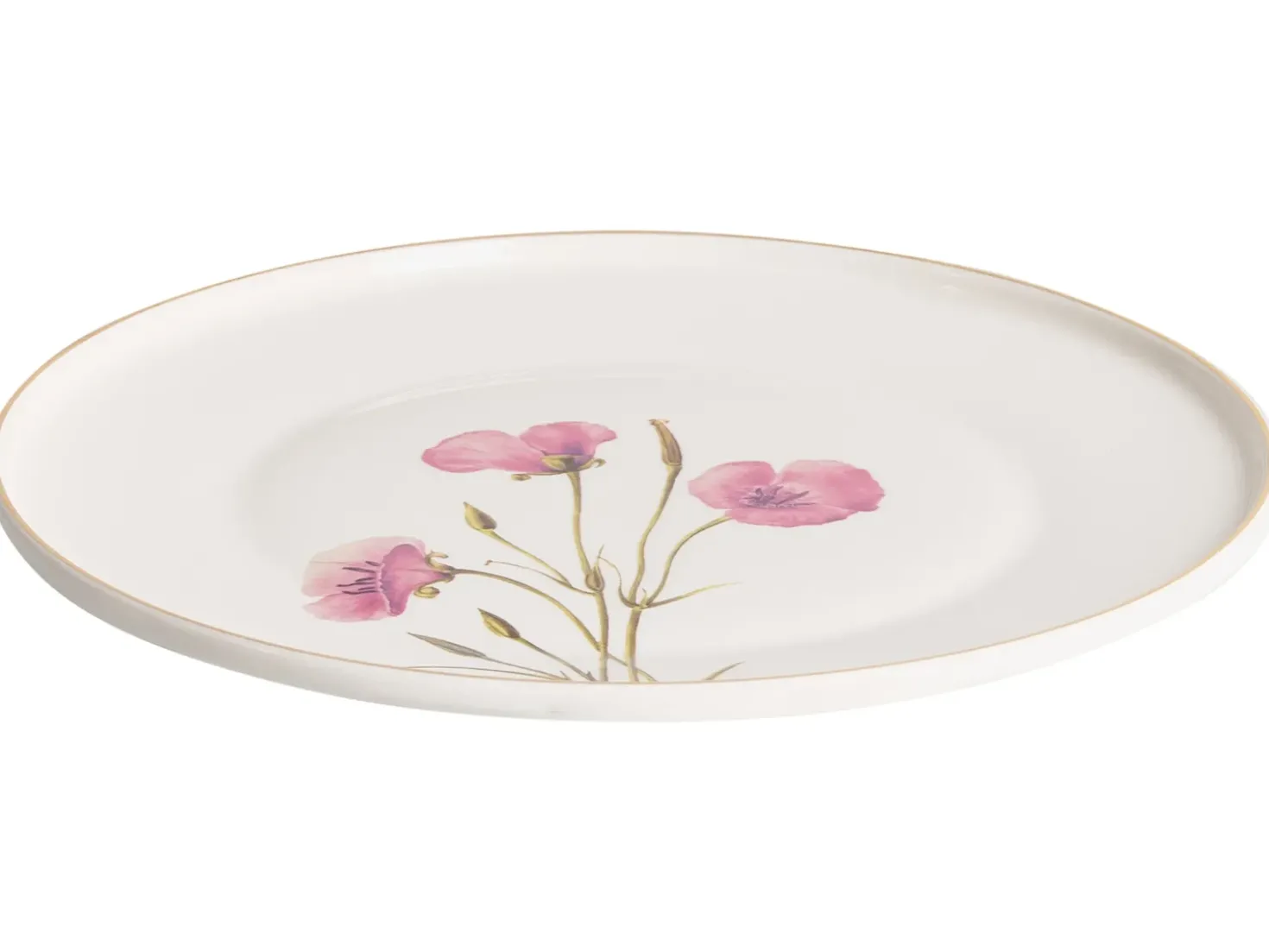 Sæt med 12 stykker service HYSSOP Porcelæn Hvid