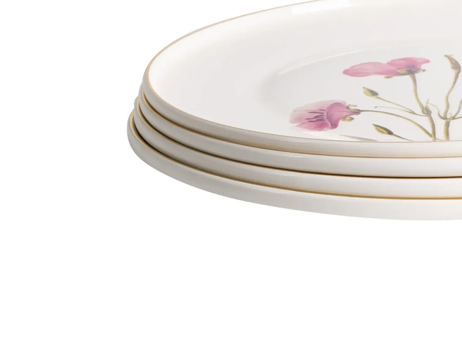 Sæt med 12 stykker service HYSSOP Porcelæn Hvid