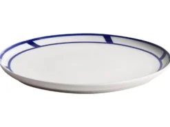 Sæt med 12 stykker service SHISO Porcelæn Hvid/blå