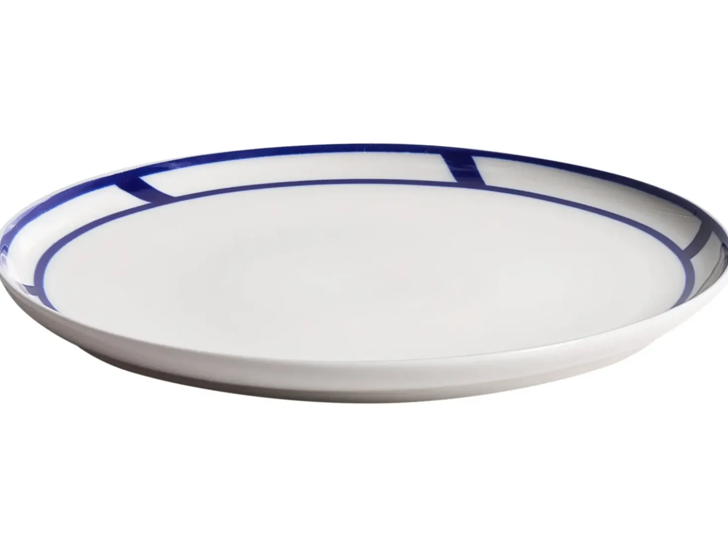 Sæt med 12 stykker service SHISO Porcelæn Hvid/blå