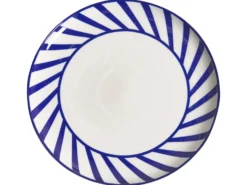 Sæt med 12 stykker service SHISO Porcelæn Hvid/blå