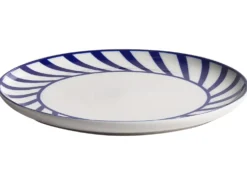 Sæt med 12 stykker service SHISO Porcelæn Hvid/blå