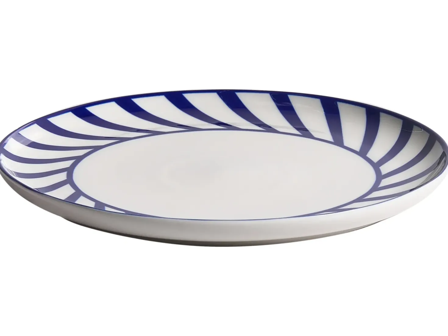 Sæt med 12 stykker service SHISO Porcelæn Hvid/blå