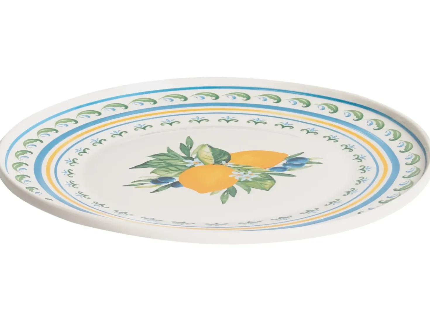 Sæt med 12 stykker service TARRAGON Porcelæn Hvid/ Grøn