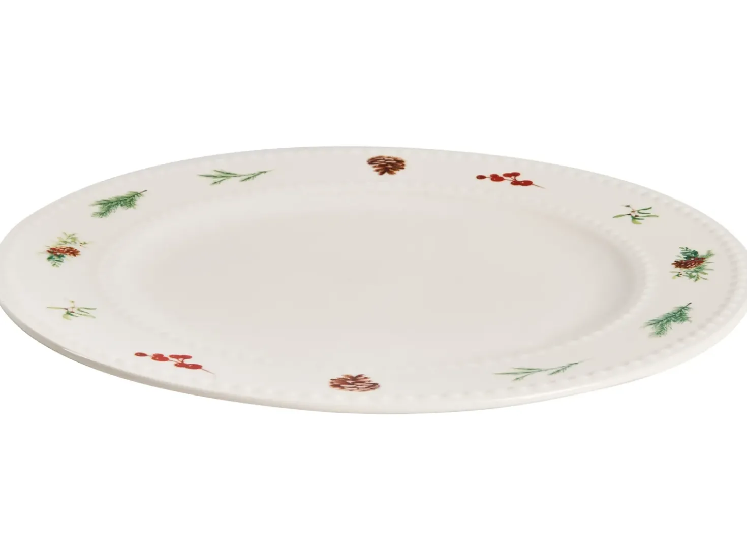 Sæt med 16 stykker spisestel MARJORAM Porcelæn Hvid