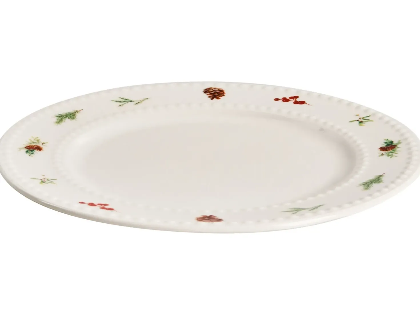 Sæt med 16 stykker spisestel MARJORAM Porcelæn Hvid