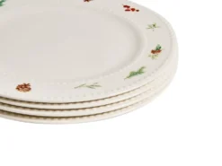 Sæt med 16 stykker spisestel MARJORAM Porcelæn Hvid