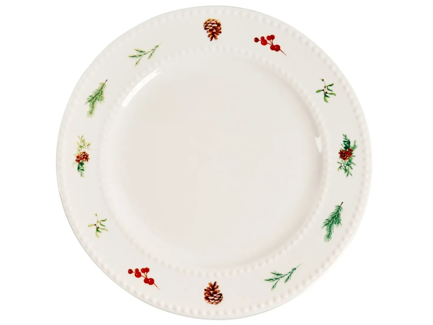 Sæt med 16 stykker spisestel MARJORAM Porcelæn Hvid