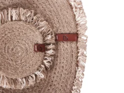 Sæt med dækkeservietter og bordskånere RIBBERY Jute Naturlig