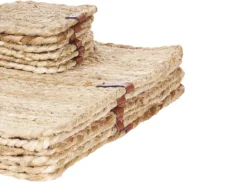 Sæt med dækkeservietter og bordskånere QUANDONG Jute Naturlig