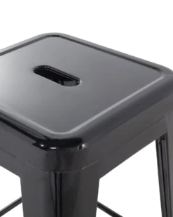 Sæt af 2 barstole CABRILLO Metal Sort