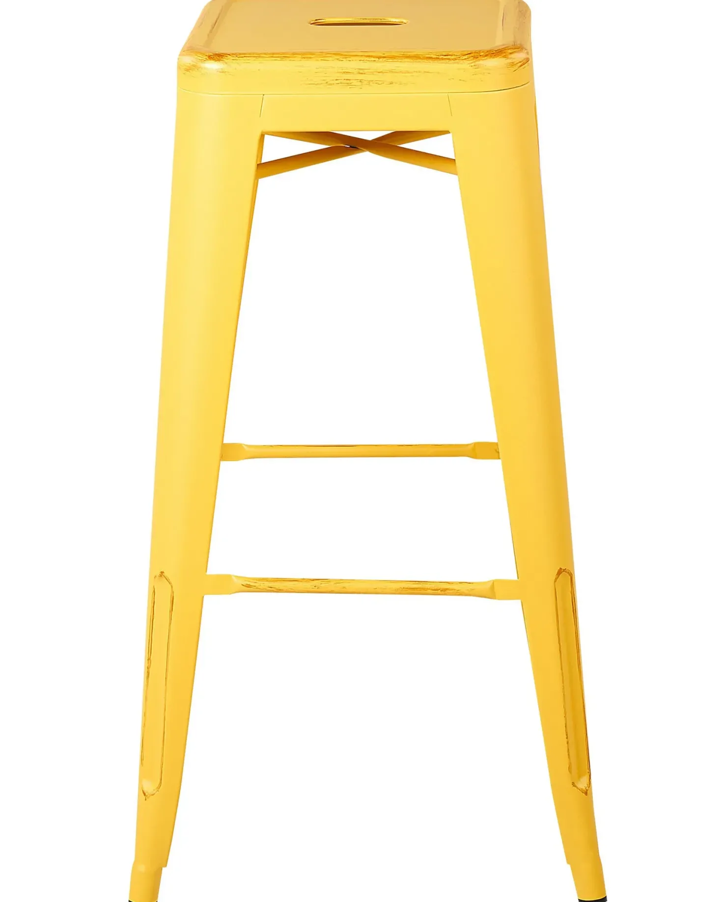 Sæt af 2 barstole CABRILLO Metal Gul