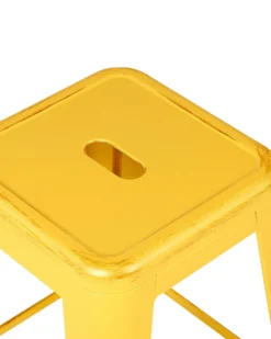 Sæt af 2 barstole CABRILLO Metal Gul