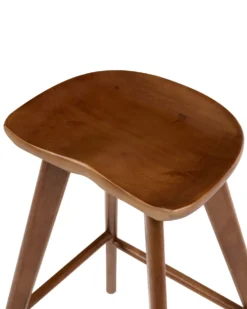 Sæt af 2 barstole CANDO Brun