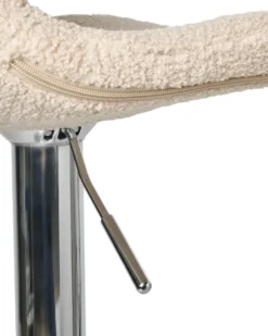 Sæt af 2 barstole KAHLA Boucle Lys Beige