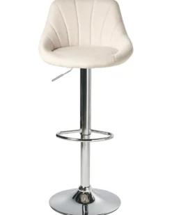 Sæt af 2 barstole LUCCA Lys Beige