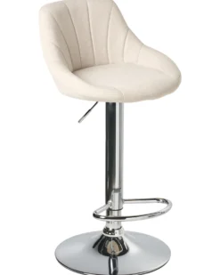 Sæt af 2 barstole LUCCA Lys Beige