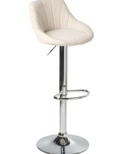 Sæt af 2 barstole LUCCA Lys Beige