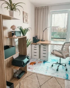 Sæt af 3 bokse LARSA Kunstlæder Grafit