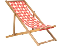 Sæt af 2 erstatningsbetræk til liggestol ANZIO/AVELLINO 113 x 44 cm Rød