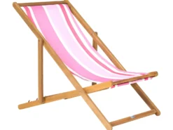 Sæt af 2 erstatningsbetræk til liggestol ANZIO/AVELLINO 113 x 44 cm Lyserød