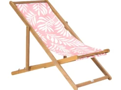 Sæt af 2 erstatningsbetræk til liggestol ANZIO/AVELLINO 113 x 44 cm Lyserød