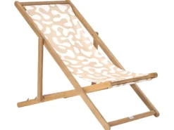 Sæt af 2 erstatningsbetræk til liggestol ANZIO/AVELLINO 113 x 44 cm Beige