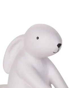Sæt af 3 figurer Hare BREST Keramik Hvid