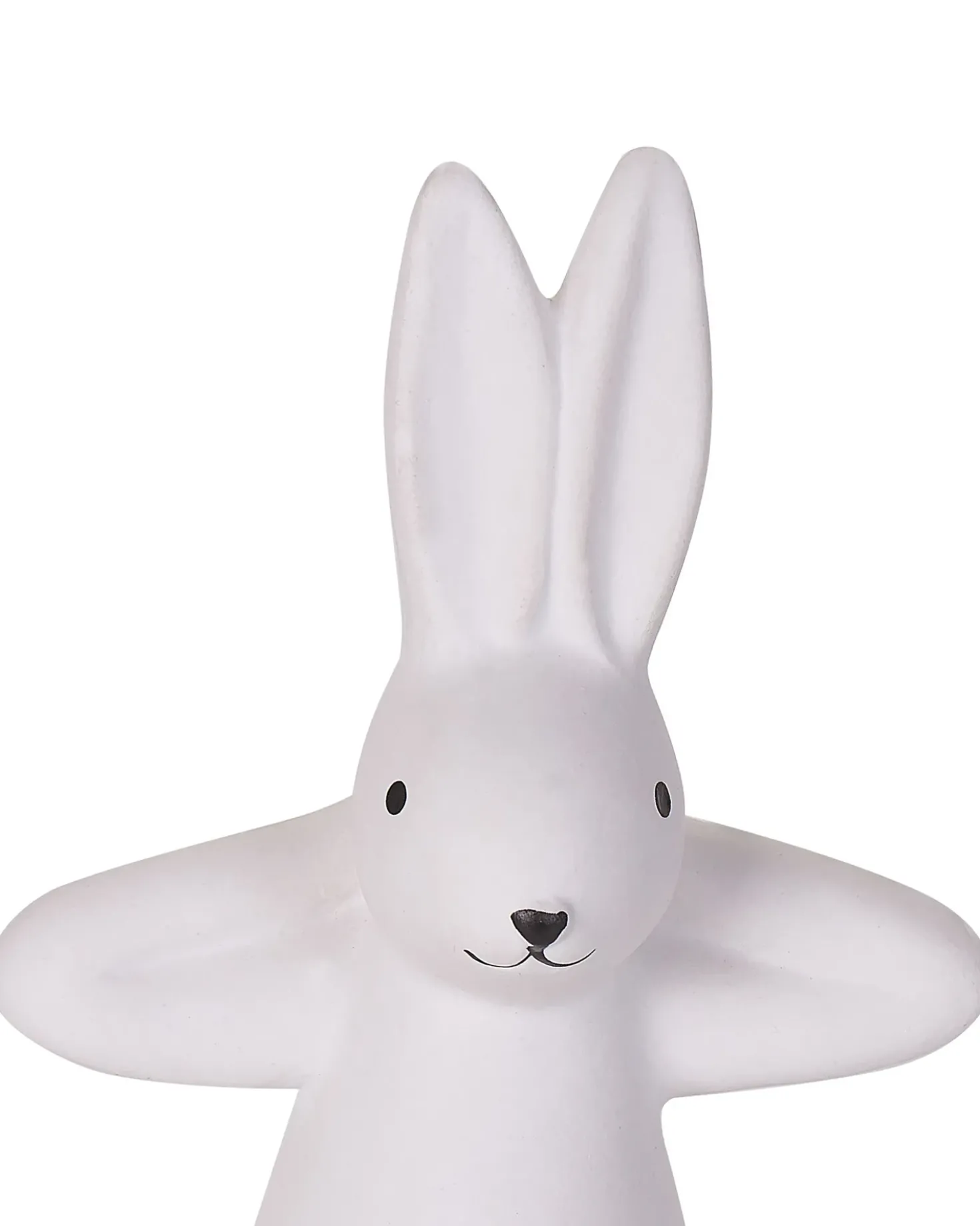 Sæt af 3 figurer Hare BREST Keramik Hvid