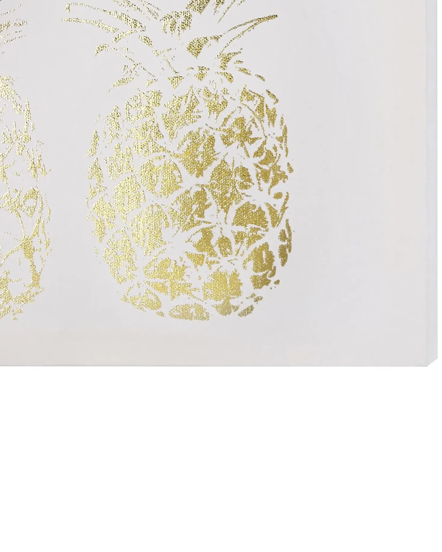 Sæt af 3 fotorammer APESIKA Natur motiv 30 x 30 cm Guld