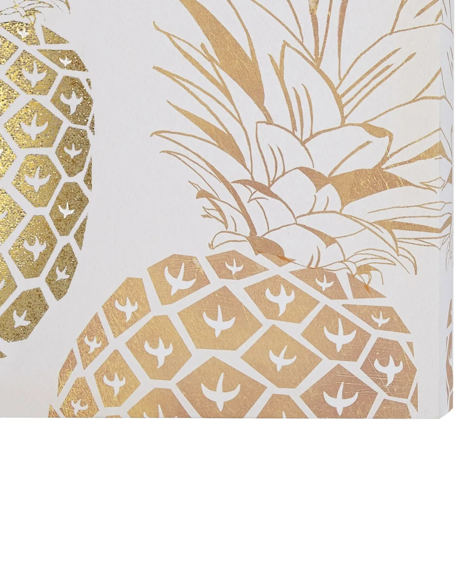 Sæt af 3 fotorammer APESIKA Natur motiv 30 x 30 cm Guld