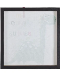 Sæt af 3 fotorammer BINGUI Motiv for børn 30 x 30 cm Multifarvet
