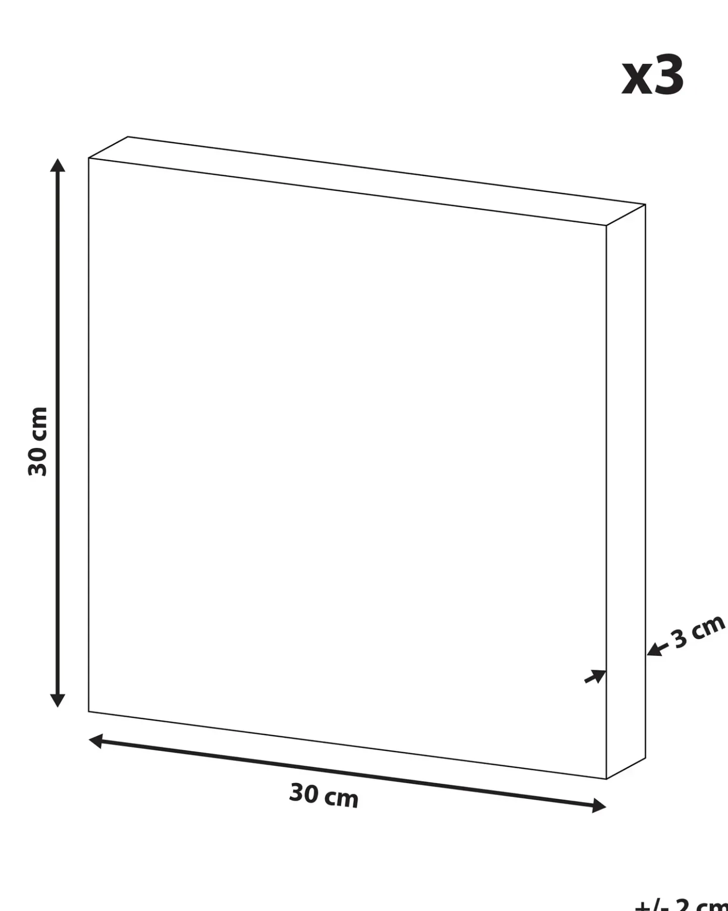 Sæt af 3 fotorammer BINGUI Motiv for børn 30 x 30 cm Multifarvet