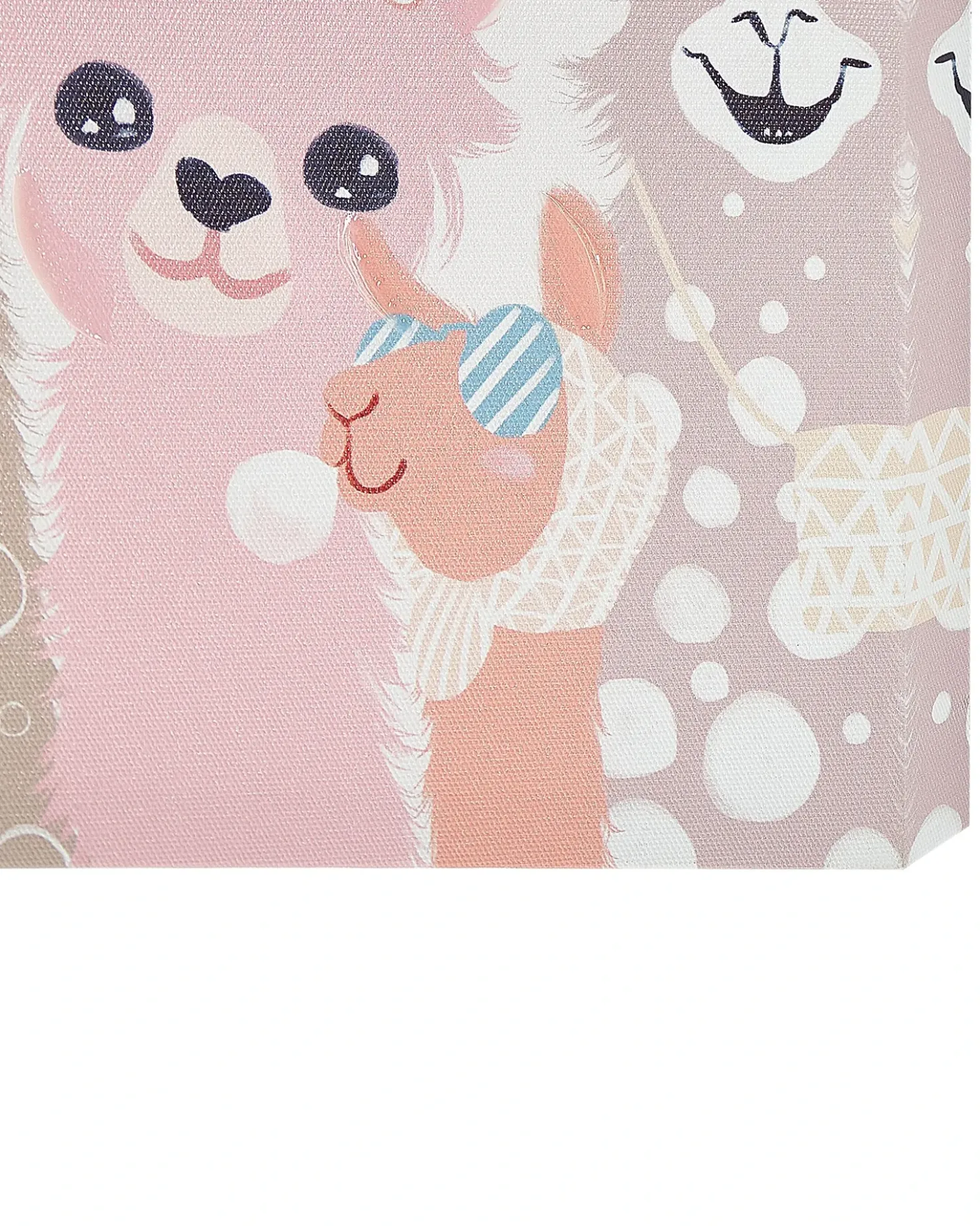 Sæt af 3 fotorammer TILLIA Dyre motiv 30 x 30 cm Multifarvet