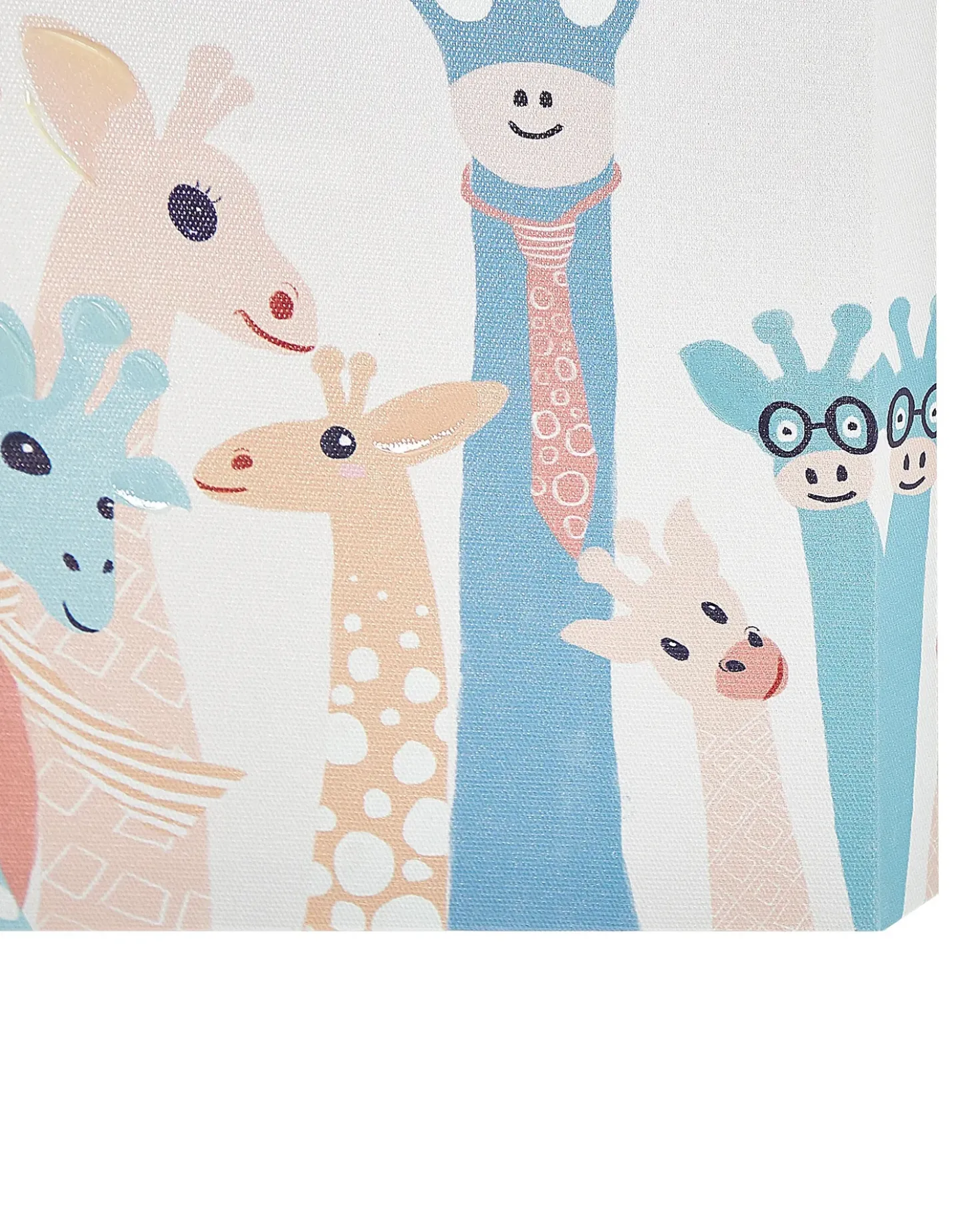 Sæt af 3 fotorammer TILLIA Dyre motiv 30 x 30 cm Multifarvet