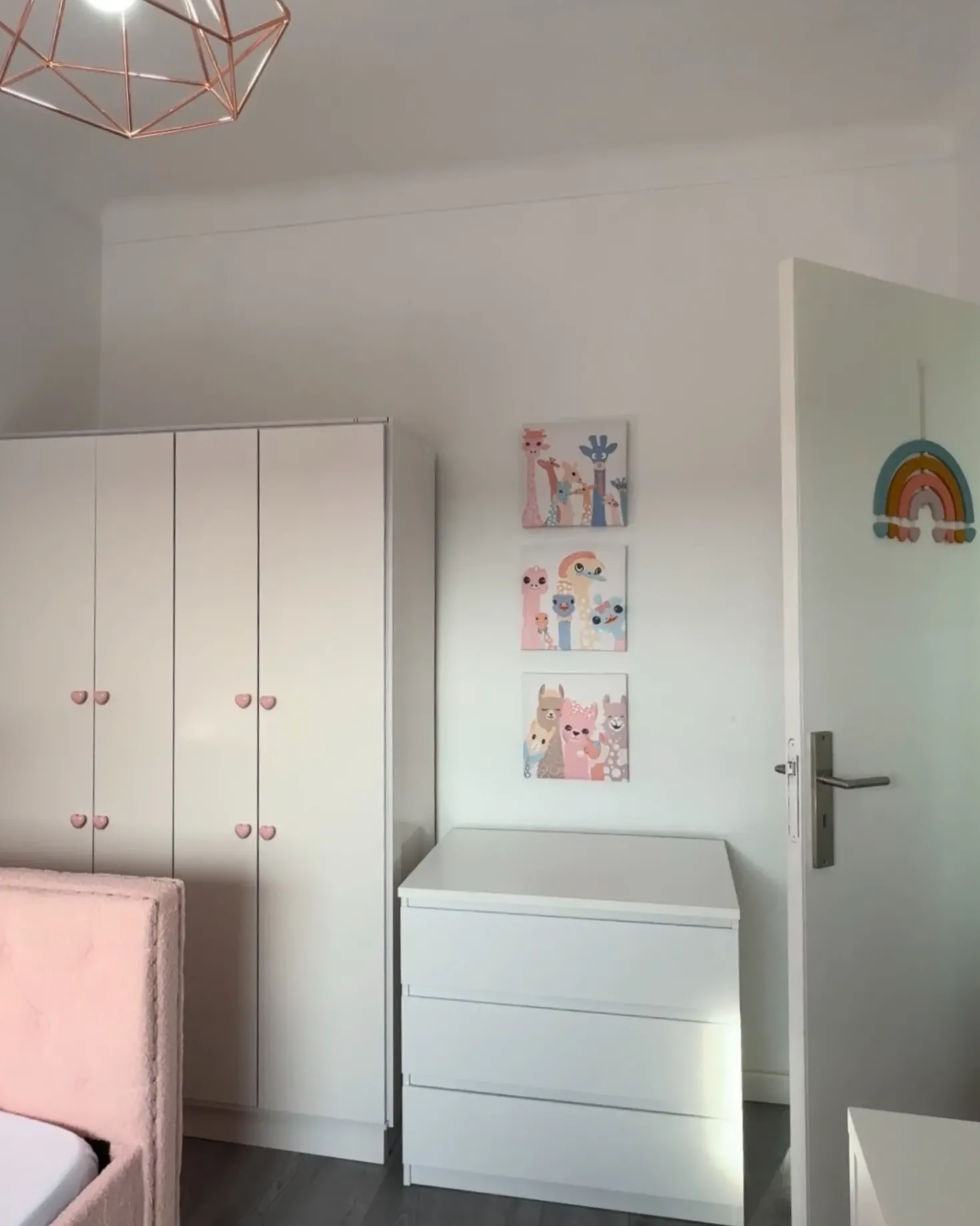 Sæt af 3 fotorammer TILLIA Dyre motiv 30 x 30 cm Multifarvet
